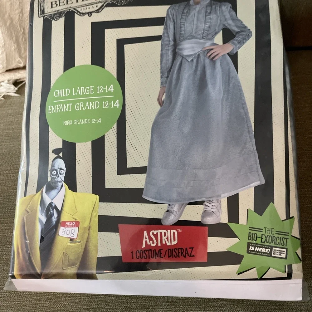 Astrid Costume Beetlejuice Beetlejuice Child Large Size 12-14‎ Dress W Att Belt